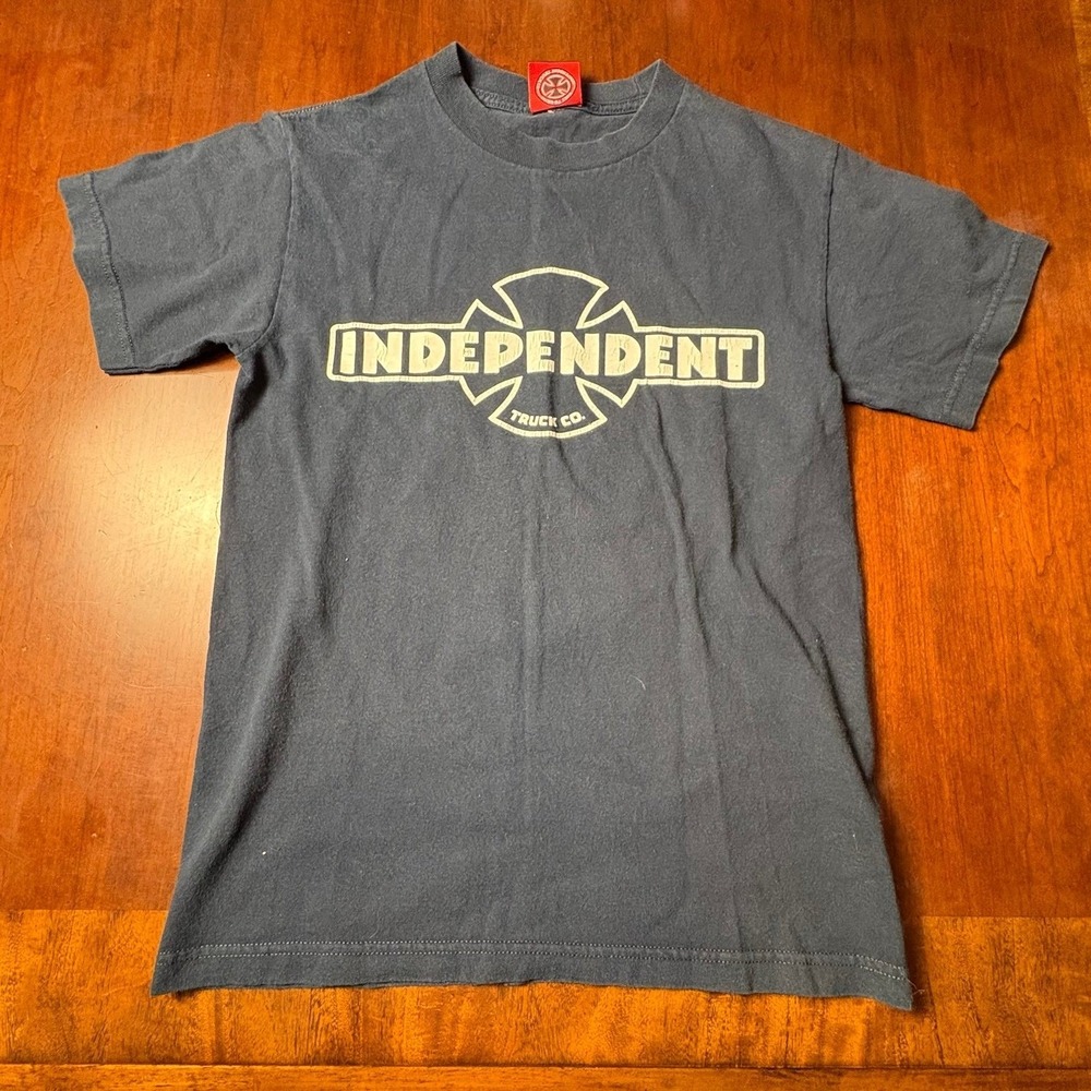 Independent Truck Co Built to Grind Logo Skate T-Shirt Black Size Small